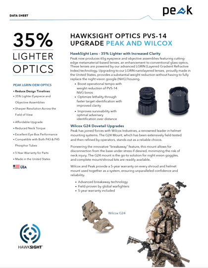 HawkSight Optics PVS-14 Reset: Peak and Wilcox