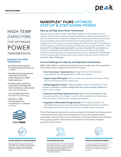NanoPlex Films Optimize Step Up & Step Down Power