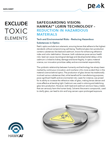 Peak HawkAI™ LGRIN Reduction In Hazardous Material