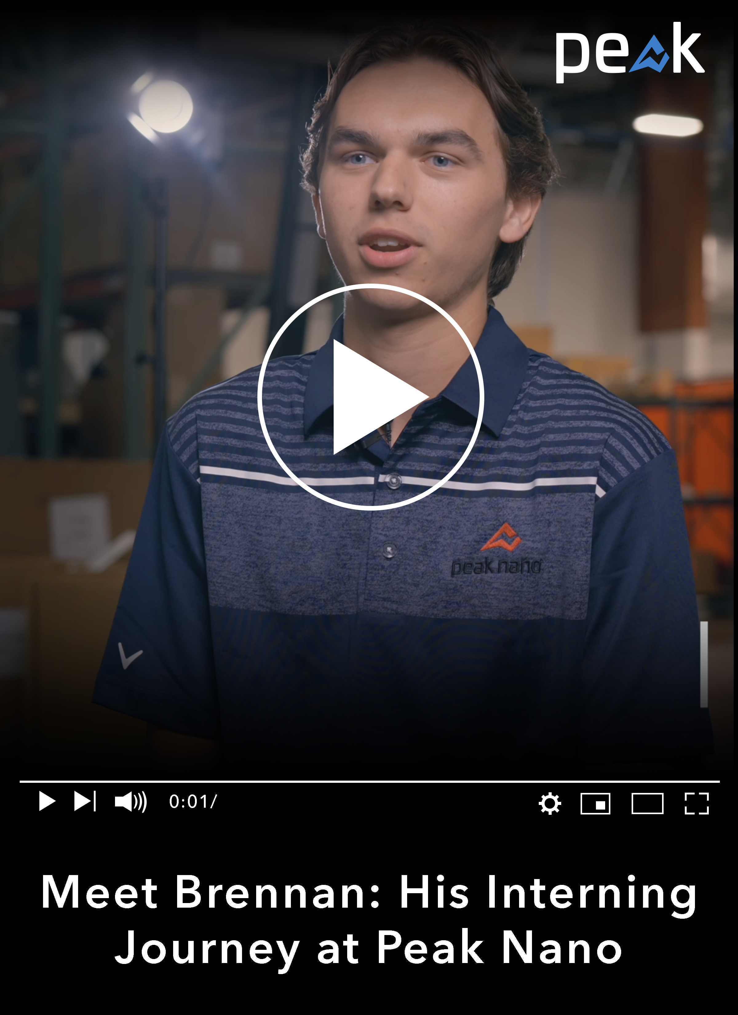 Meet Brennan: His Interning Journey at Peak Nano image